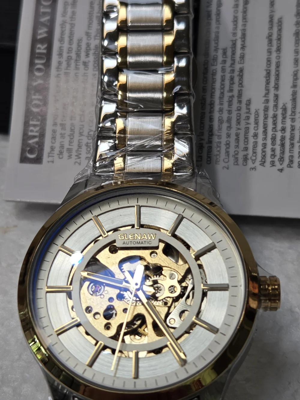 Fully Automatic Glenaw Open Heart mens Watch